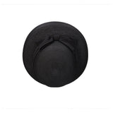 麻ブレードカサブランカハット ブラック